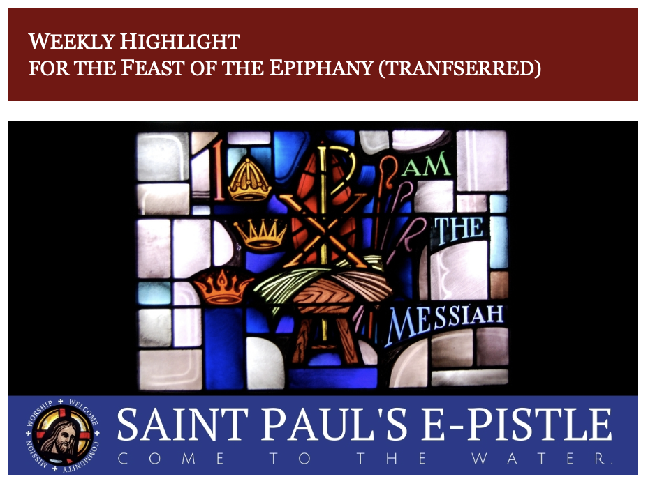 E-pistle for Sunday 19 Jan 2025